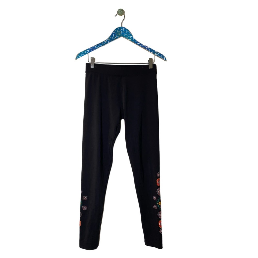 DESIGUAL Black Southwest Print Full Length Leggings